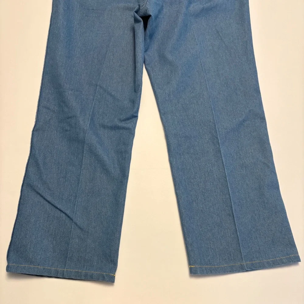 Wrangler Regular Fit Jeans Mens 38x29 Blue Light Wash Denim 1085498LB